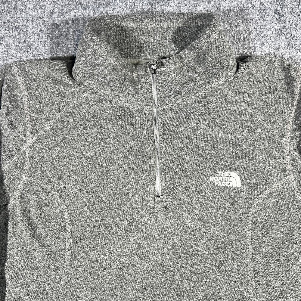 North Face Women's XL Gray Quarter Zip Fleece Pullover Jacket